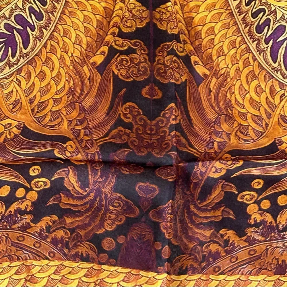 NWT Roberto Cavalli‎ 100% Silk Scarf